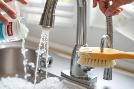 mẹo làm sạch vòi nước